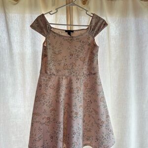 Forever 21 Pink and Cream Floral Dress